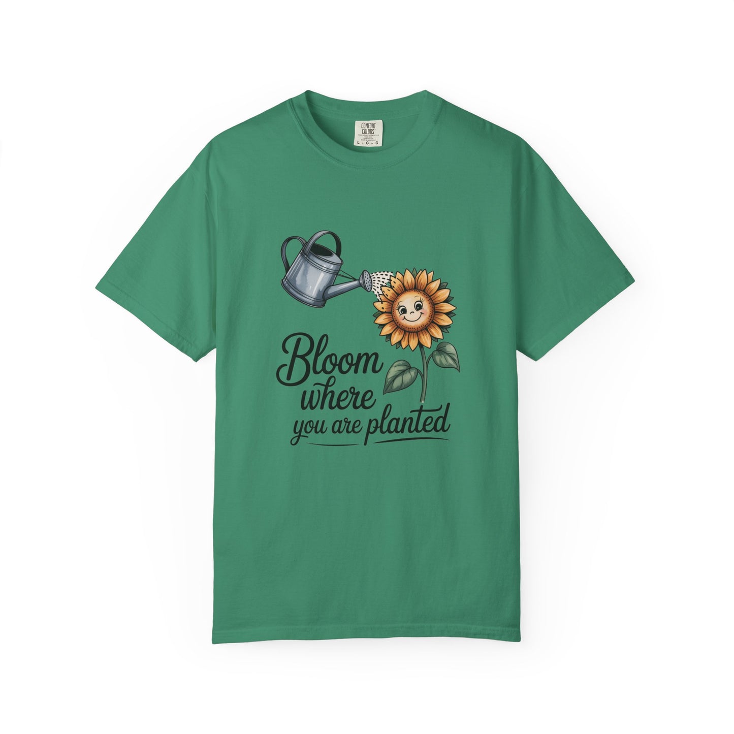 Bloom Where You Are Planted Sunflower Tee