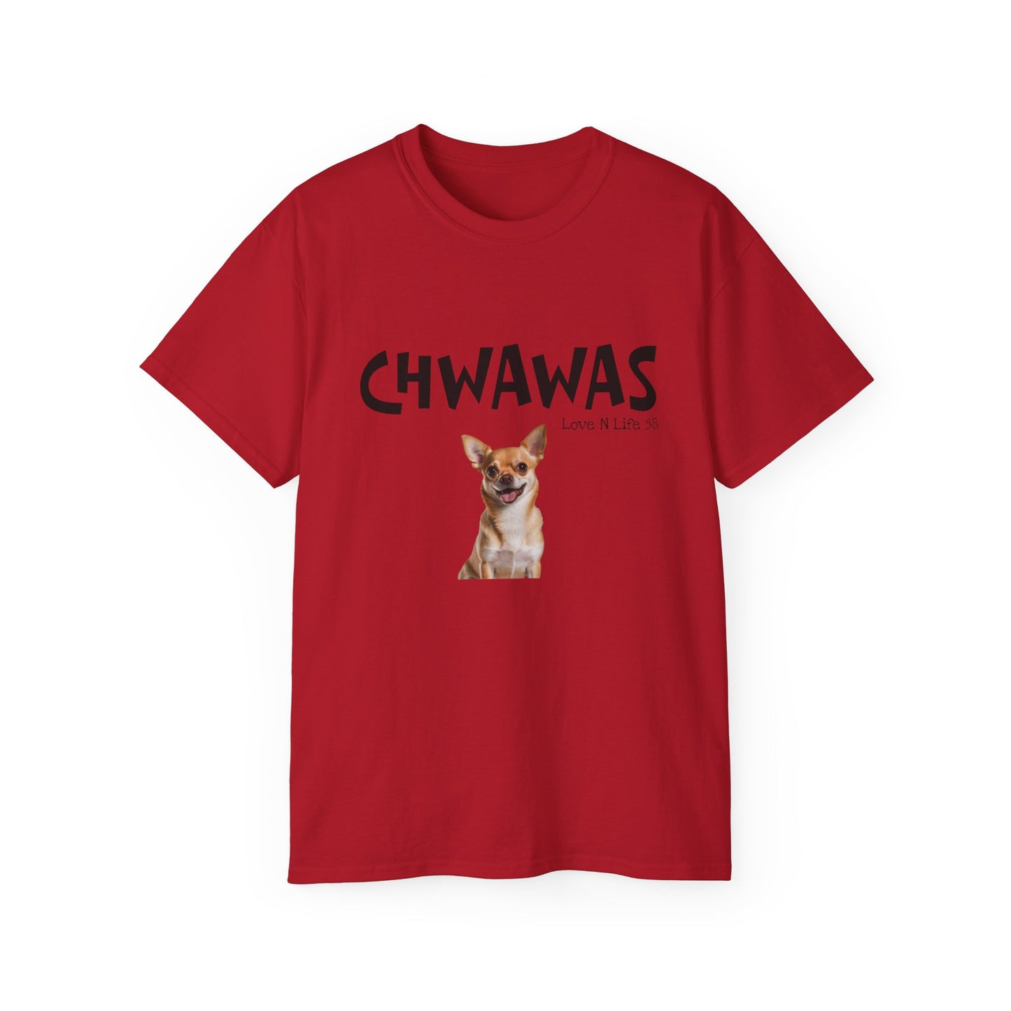 Chihuahua Dog Tee — "CHWAWAS" Cute Puppy Graphic T‑Shirt