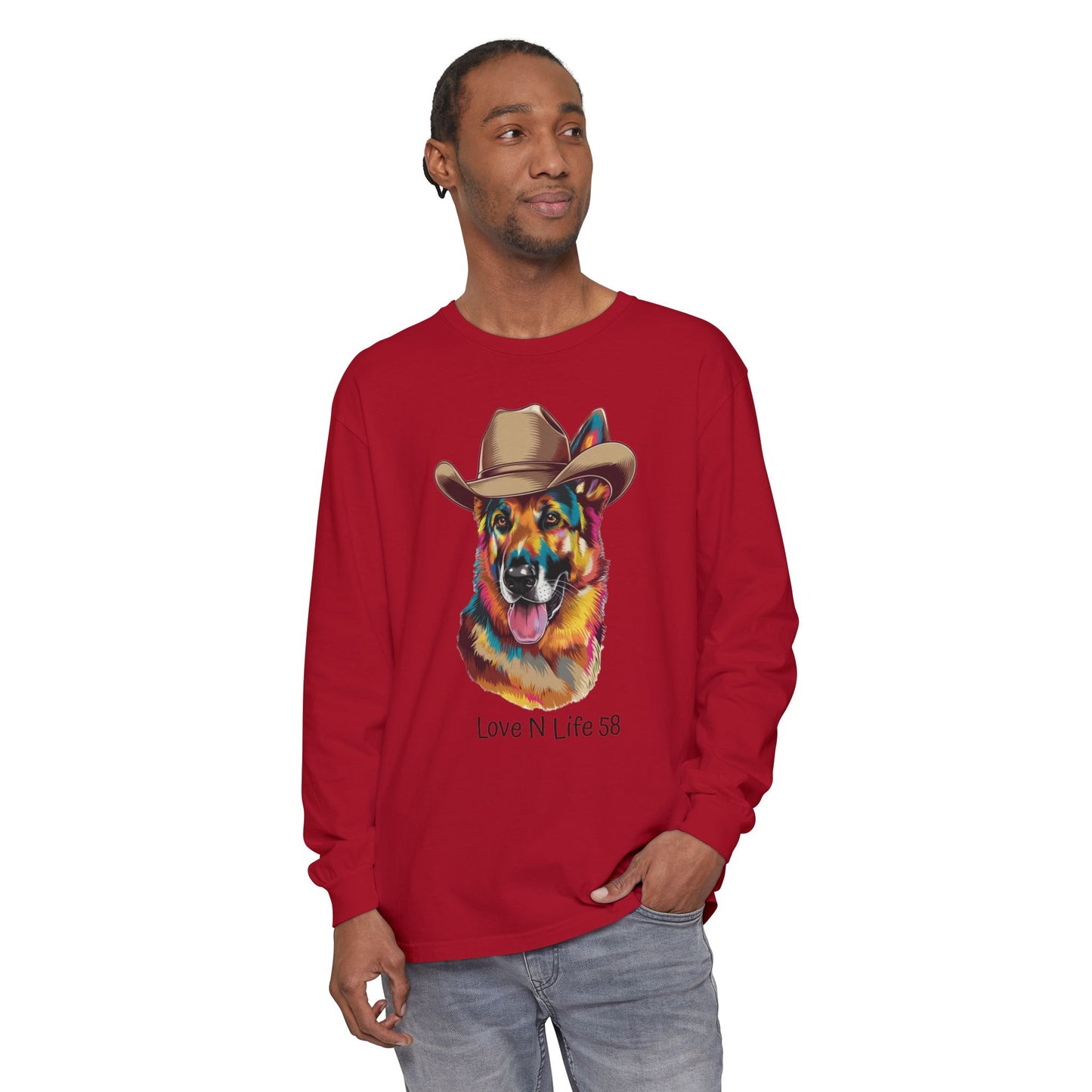German Shepard Tee- Comfort Colors Long Sleeve