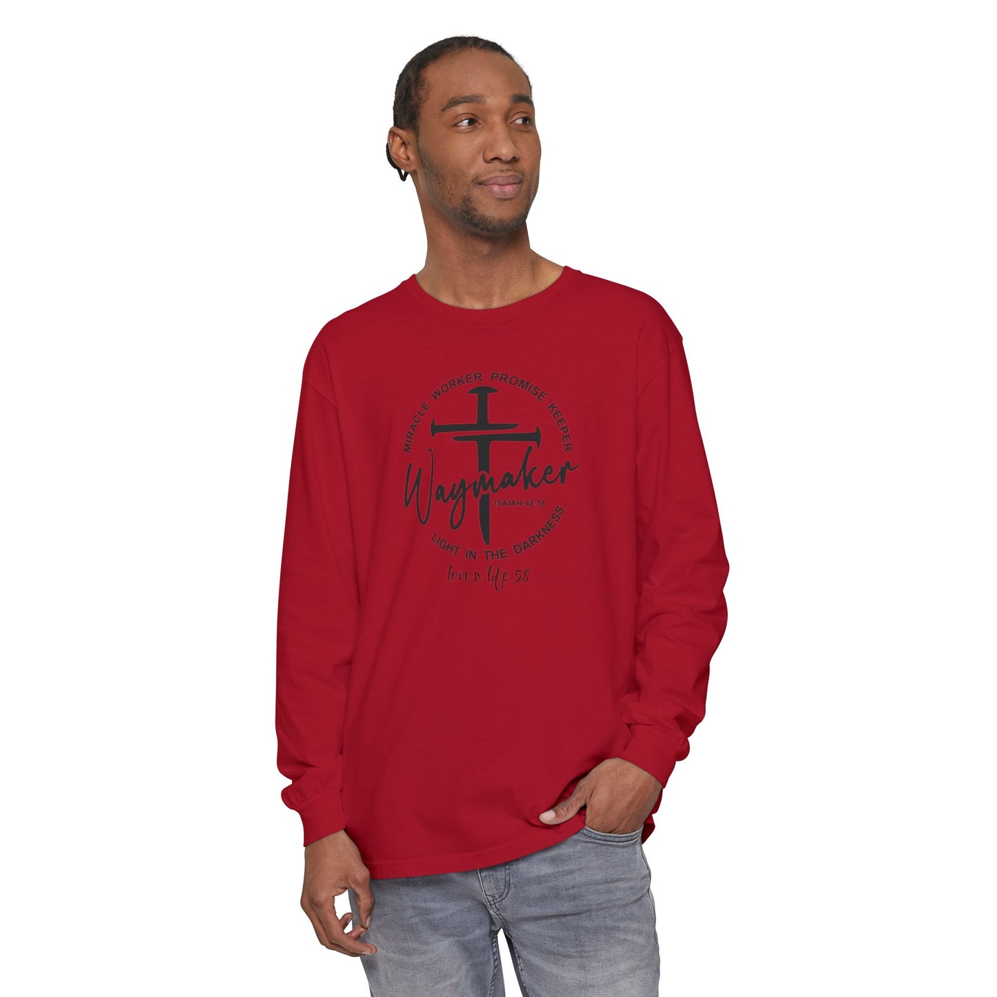 “Waymaker” Tee - Comfort Colors Long Sleeve