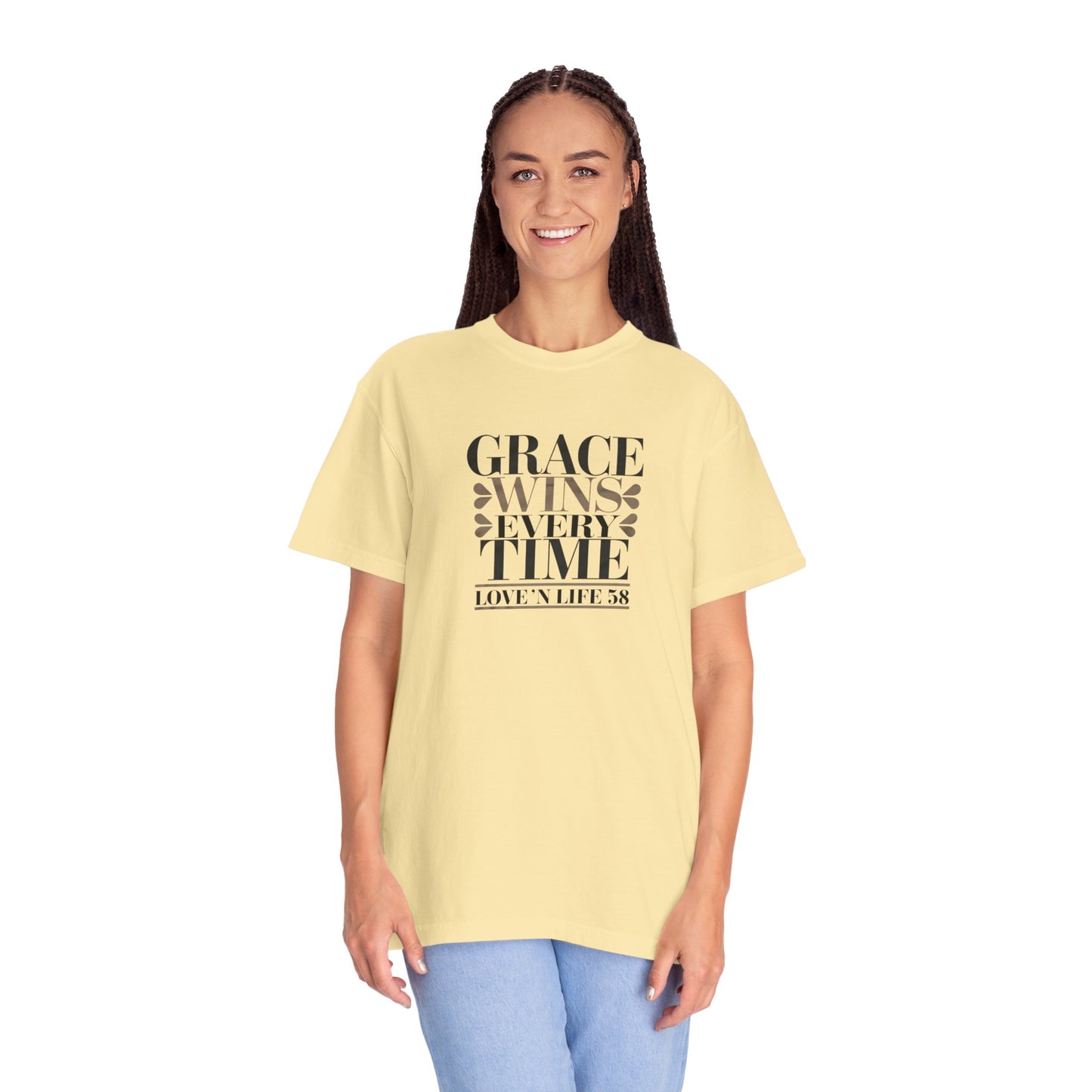 Grace Wins Every Time Tee - Comfort Colors