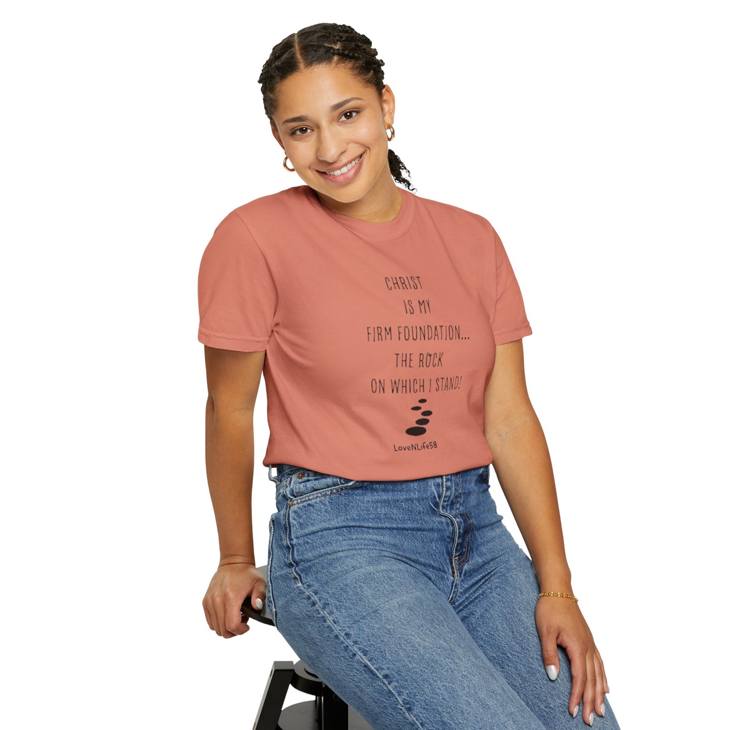 CHRIST MY ROCK Tee - Comfort Colors