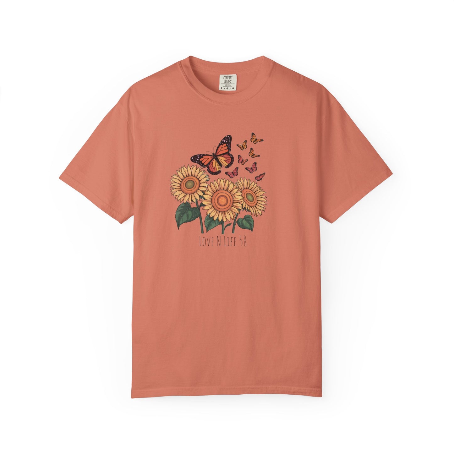 Sunflowers and Butterflies - Comfort Colors