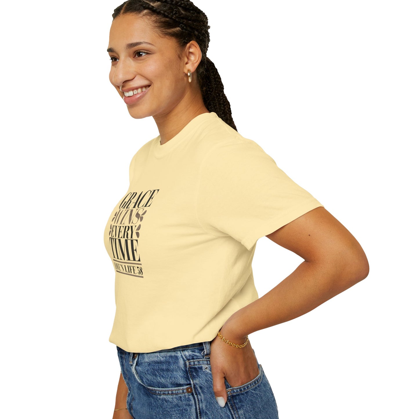 Grace Wins Every Time Tee - Comfort Colors