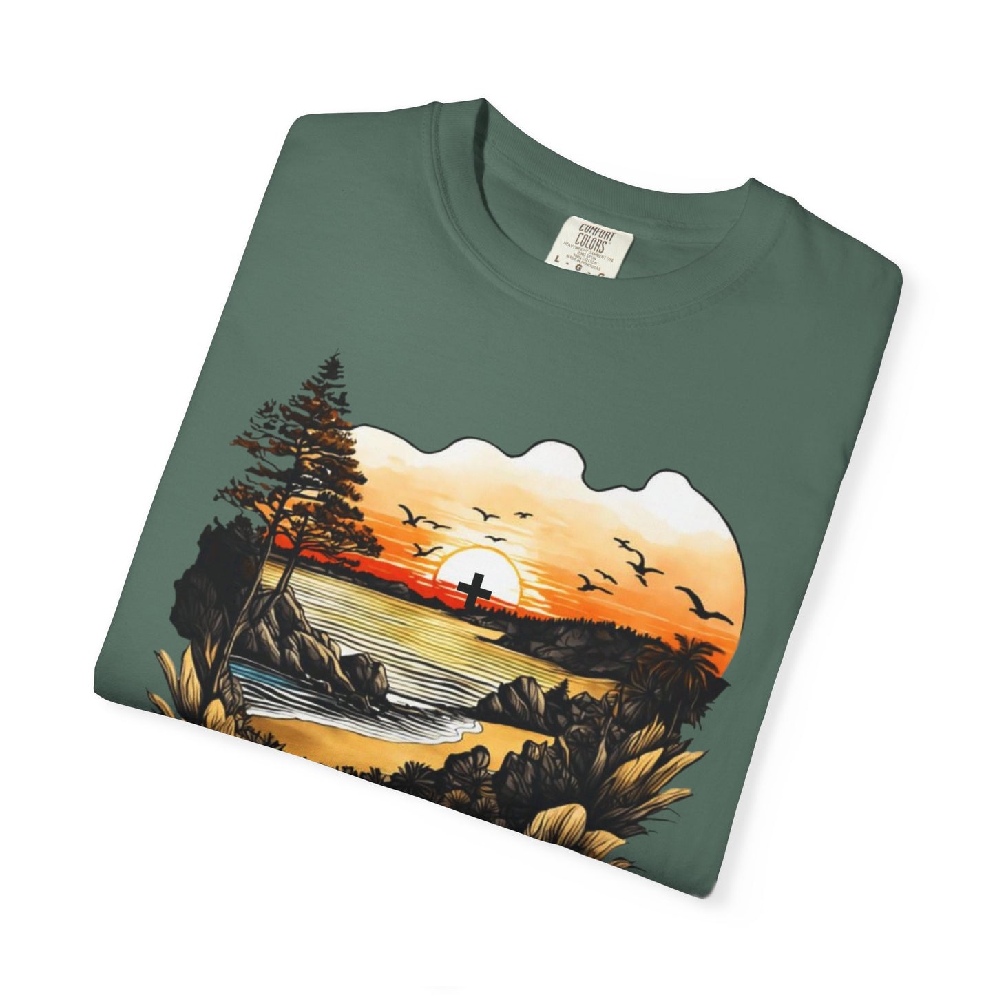 Love N Life Sunset Cross Tee - Color Comforts