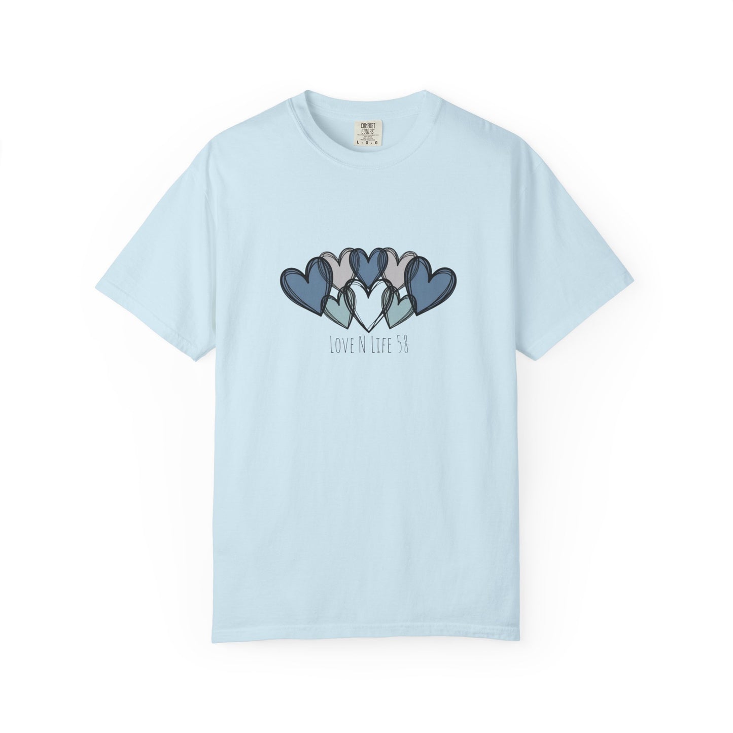 Hearts Love N Life 58 Tee - Comfort Colors