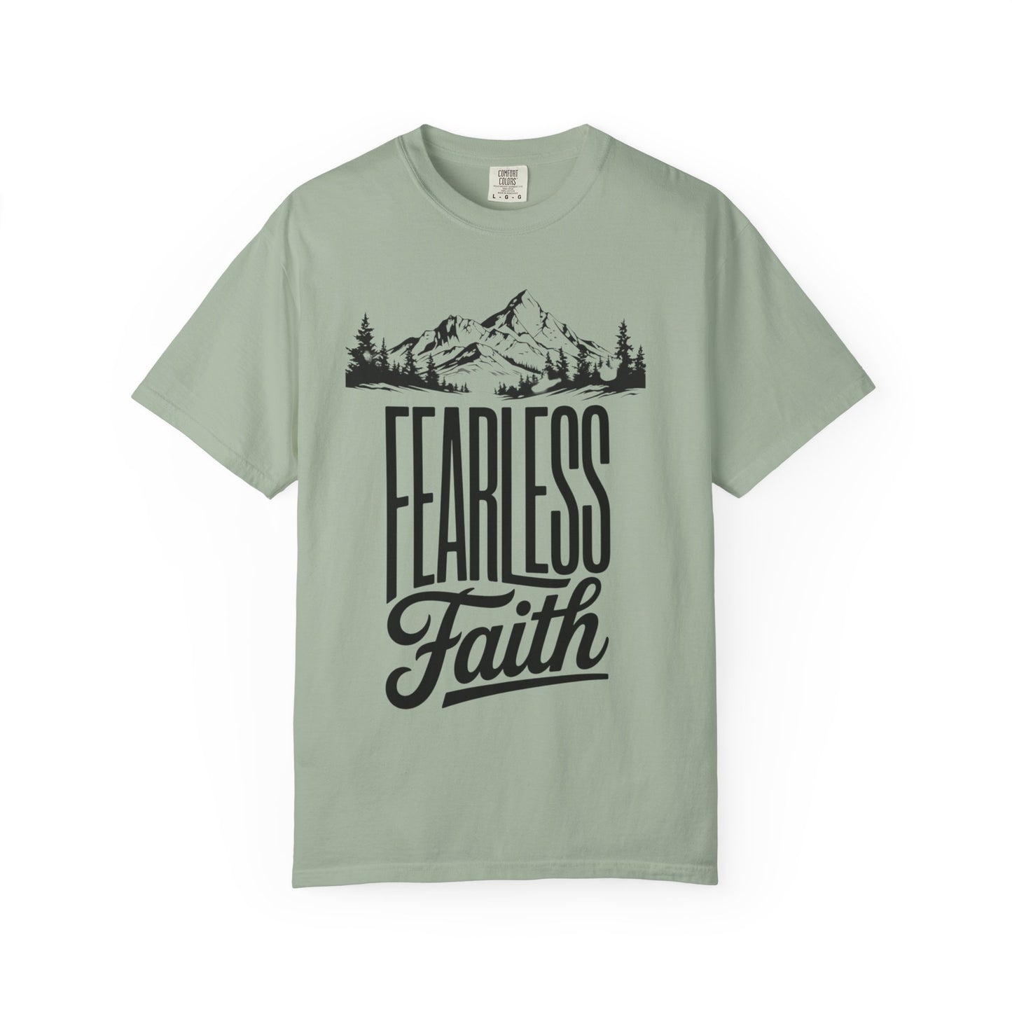 Fearless Faith Mountain Tee — Inspirational Christian Tee