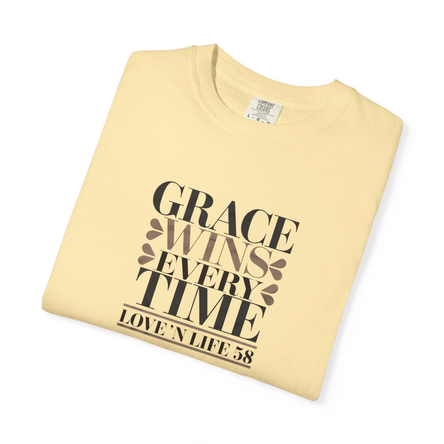 Grace Wins Every Time Tee - Comfort Colors