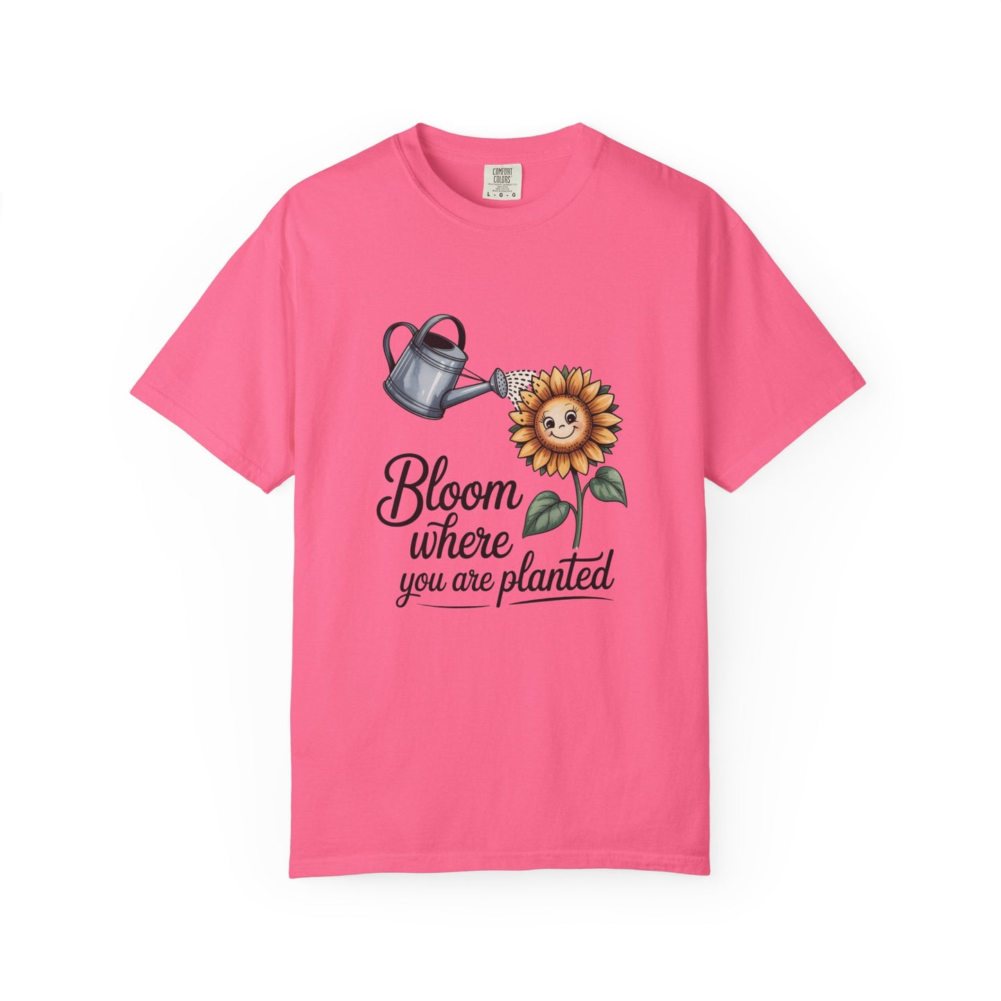 Bloom Where You Are Planted Sunflower Tee