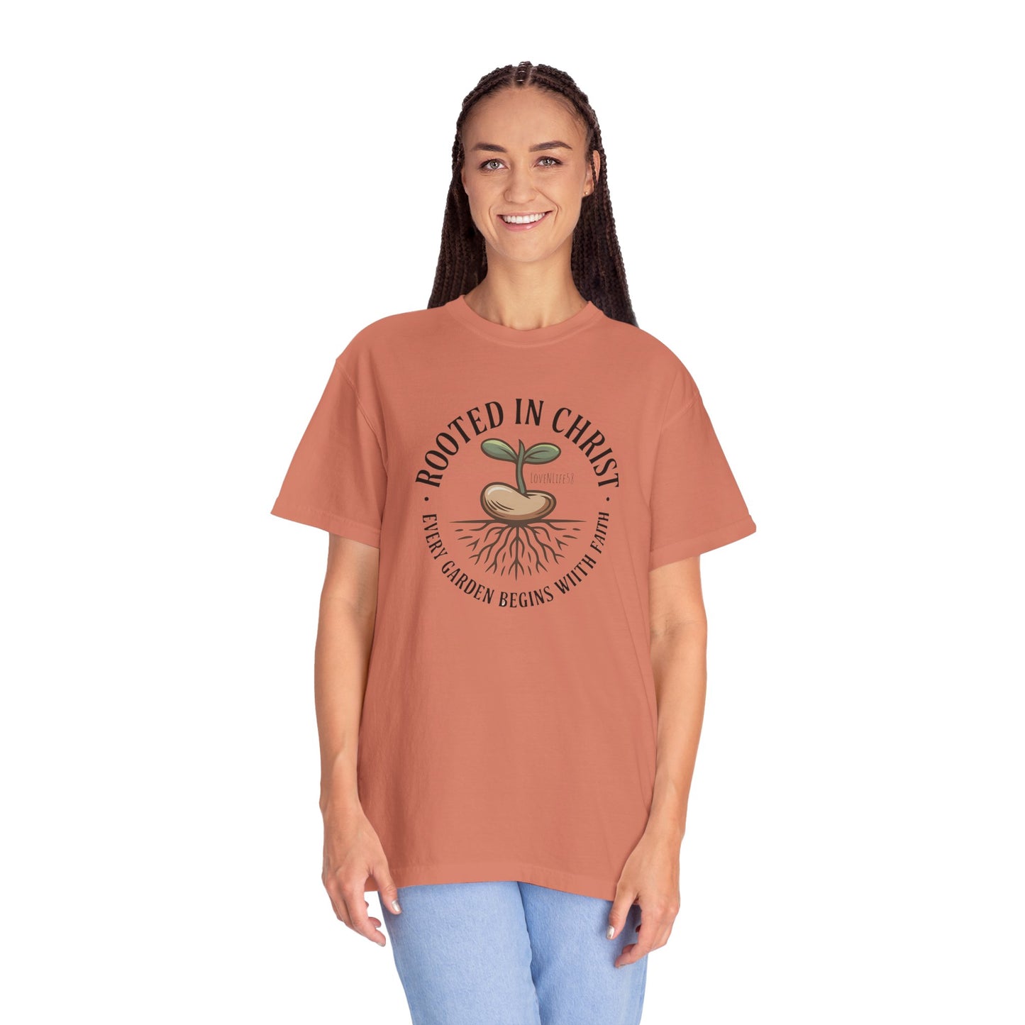 Rooted in Christ Tee - Comfort Colors