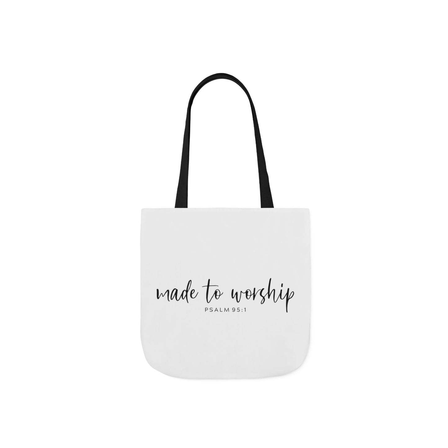 Inspirational Canvas Tote Bag - Faithful Design, Jesus Quote