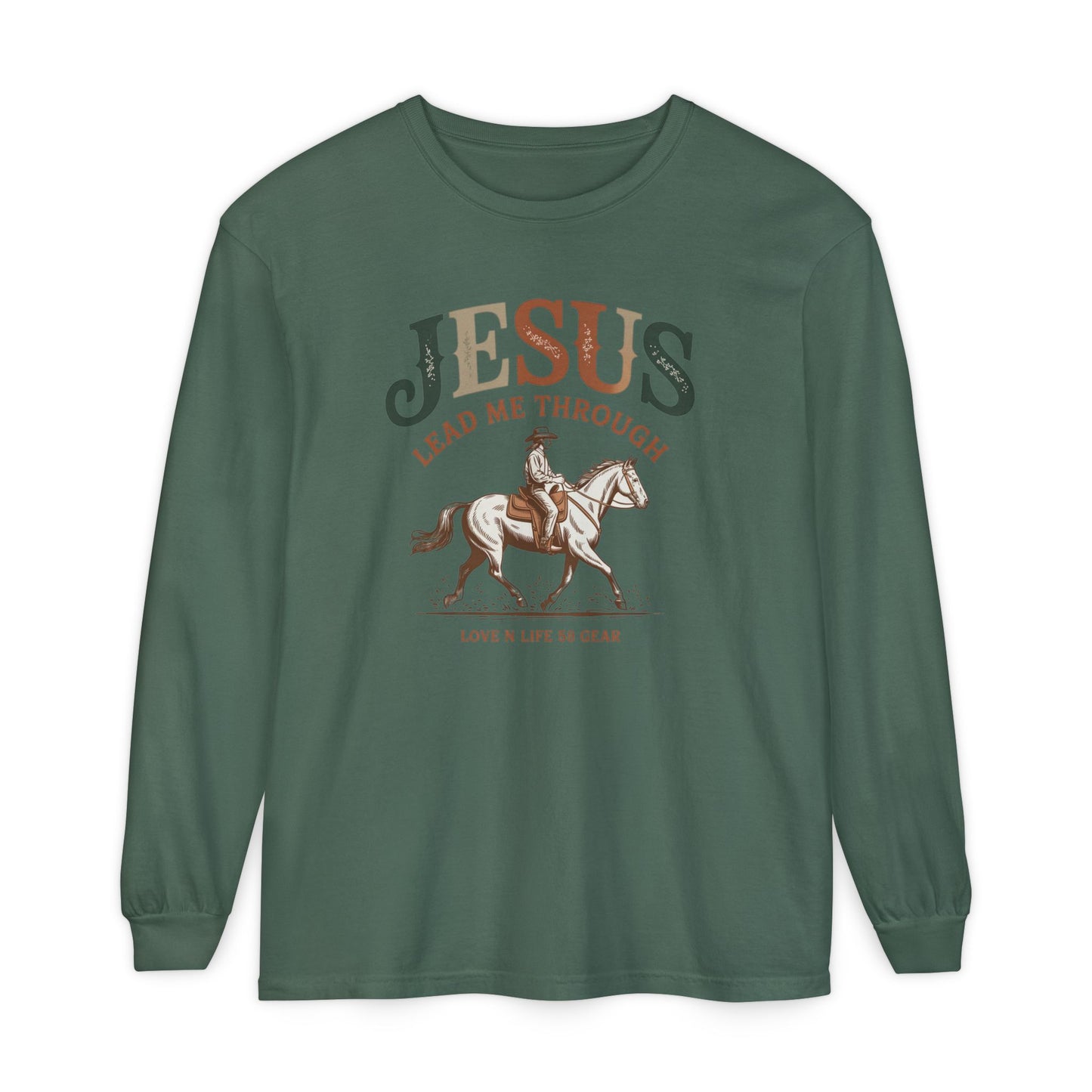 Jesus Lead Me Through Long Sleeve Unisex Christian Tee