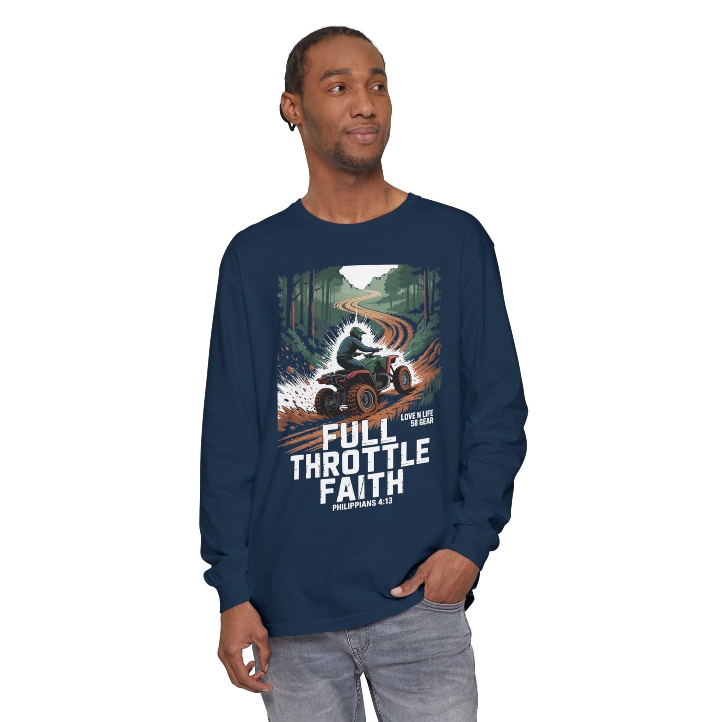 Full Throttle Faith Long Sleeve Tee — ATV Outdoor Christian