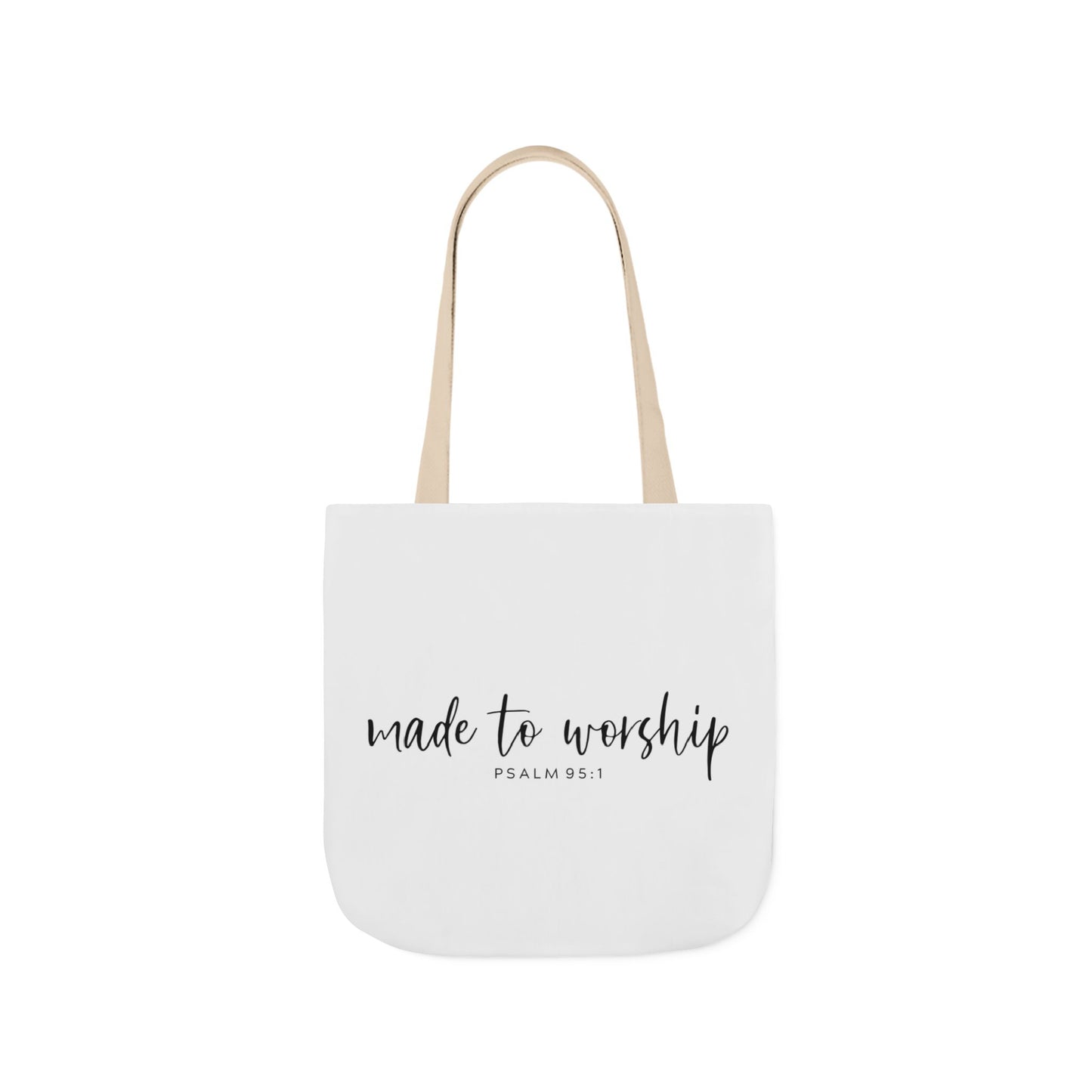 Inspirational Canvas Tote Bag - Faithful Design, Jesus Quote