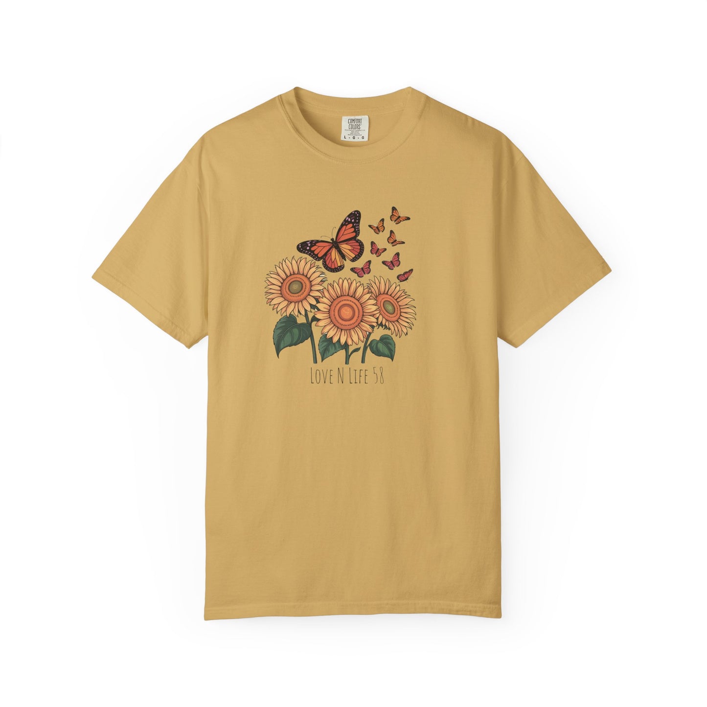 Sunflowers and Butterflies - Comfort Colors