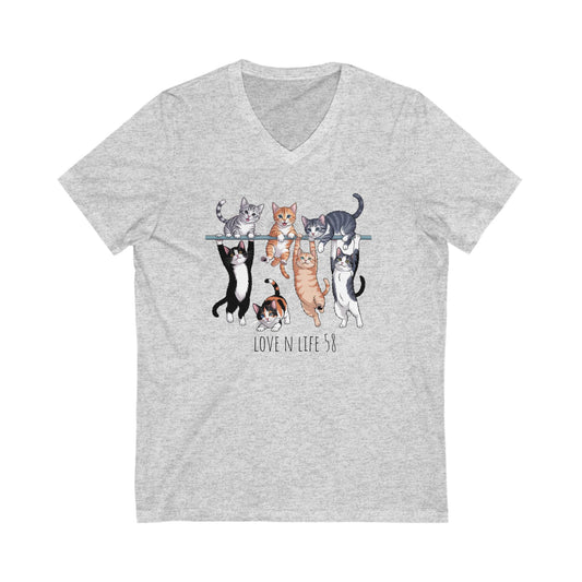 Cat Lover V-Neck Tee