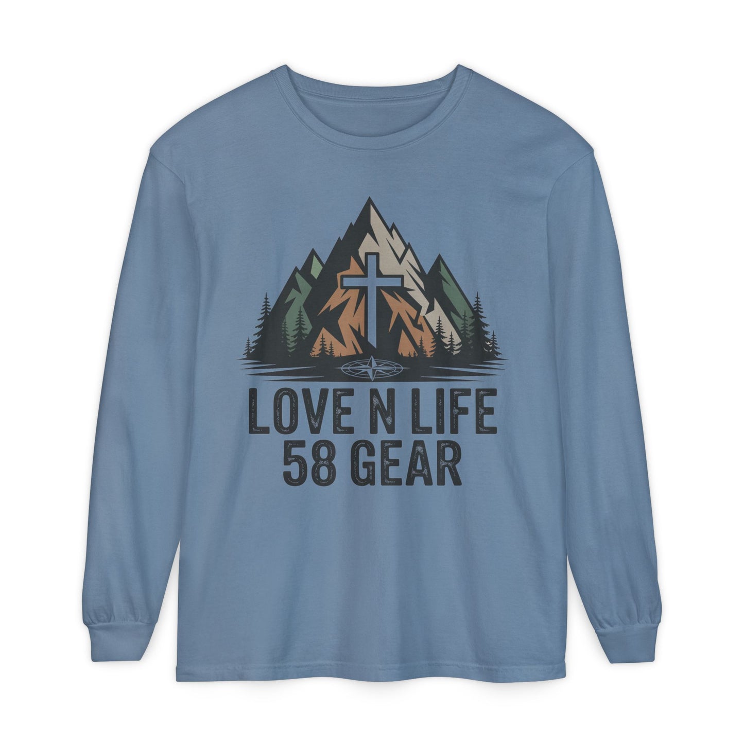 Christian Mountain Long Sleeve Tee — "Love N Life" 58 Gear