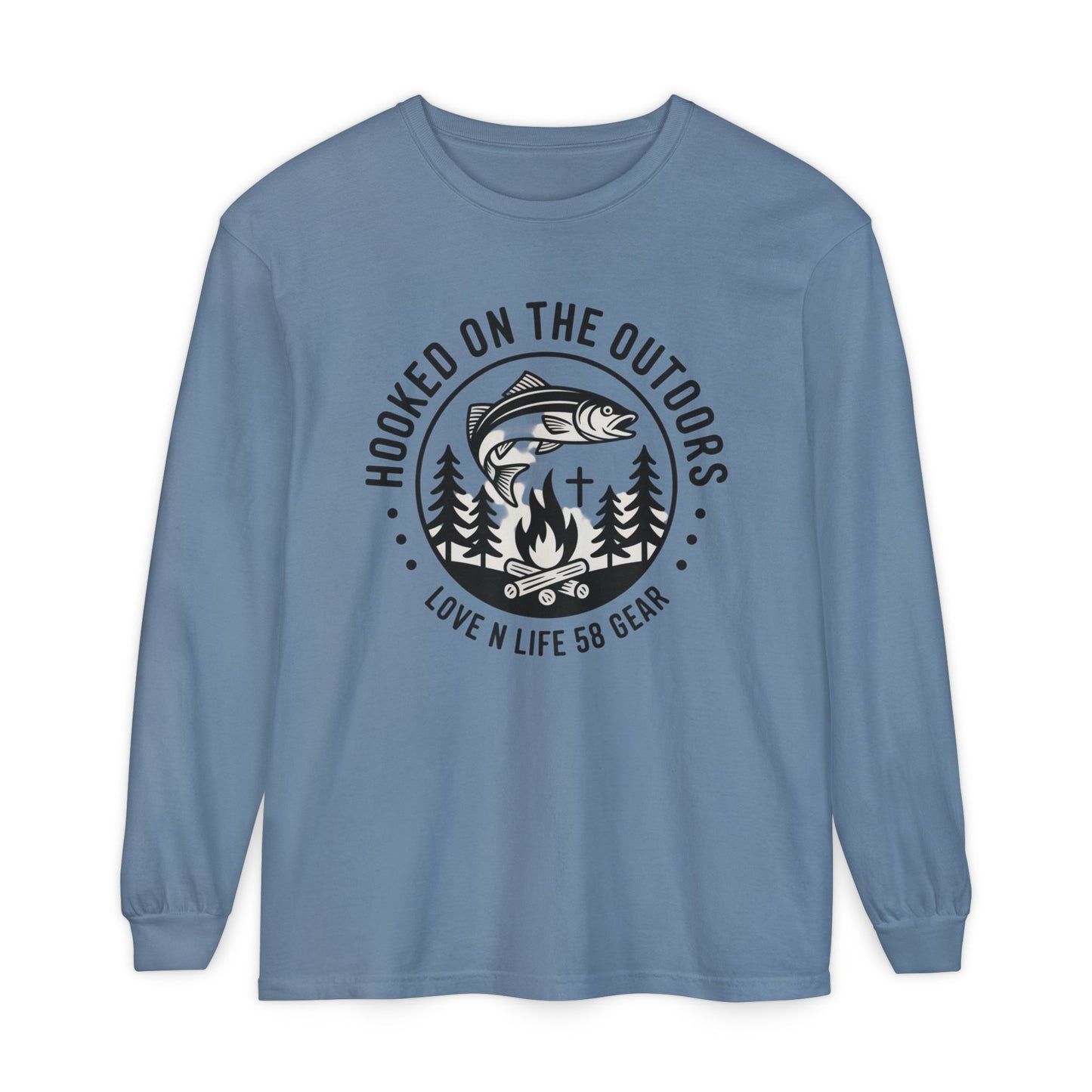 Hooked on the Outdoors Long Sleeve Tee
