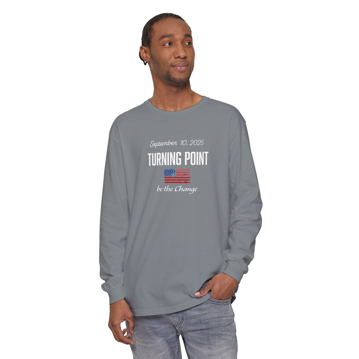 Turning Point Be the Change Long Sleeve Tee - Comfort Colors