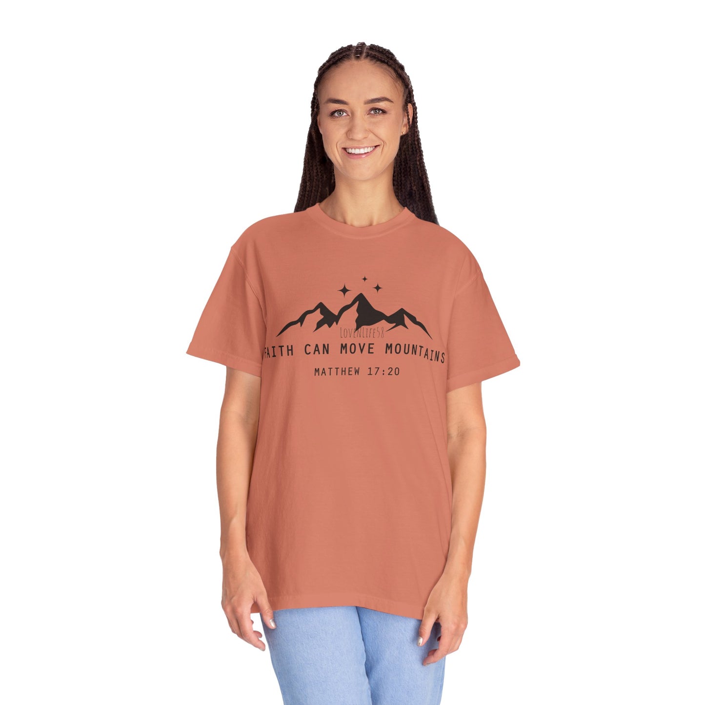 Faith Can Move Mountains Tee - Comfort Colors