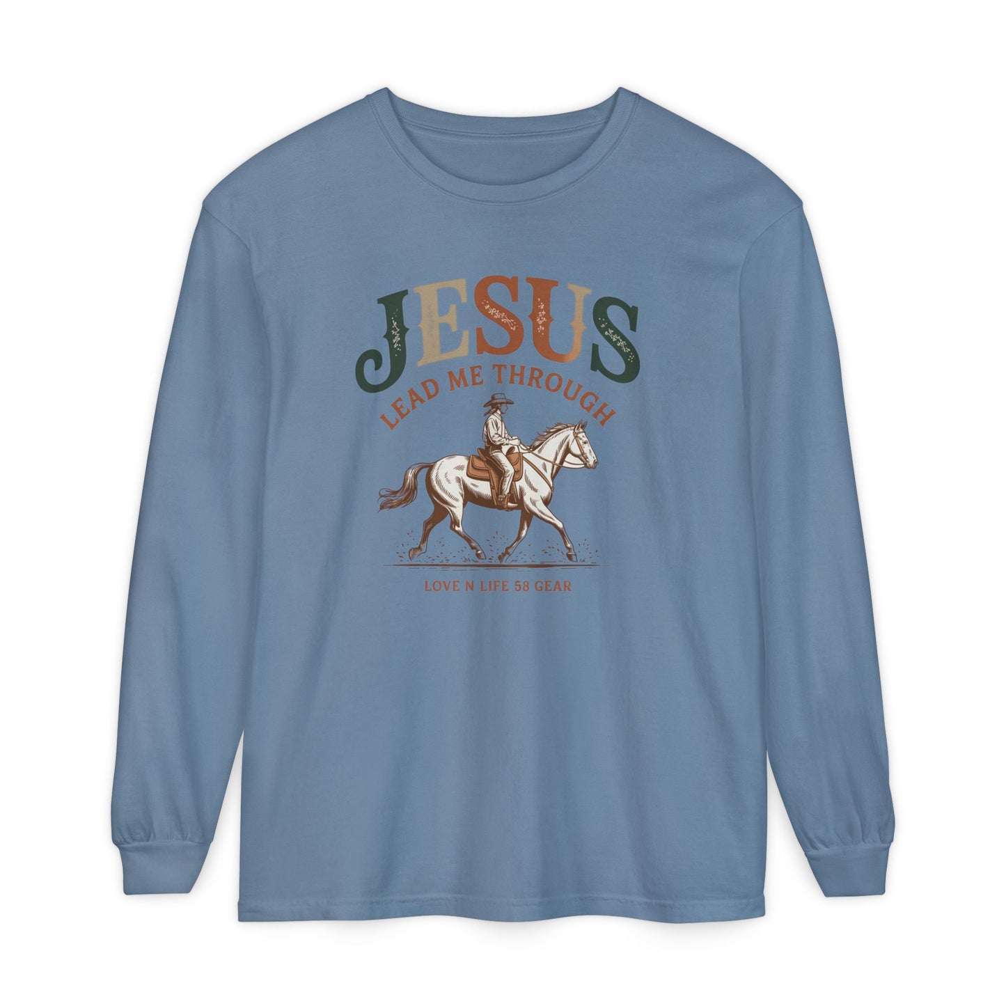 Jesus Lead Me Through Long Sleeve Unisex Christian Tee
