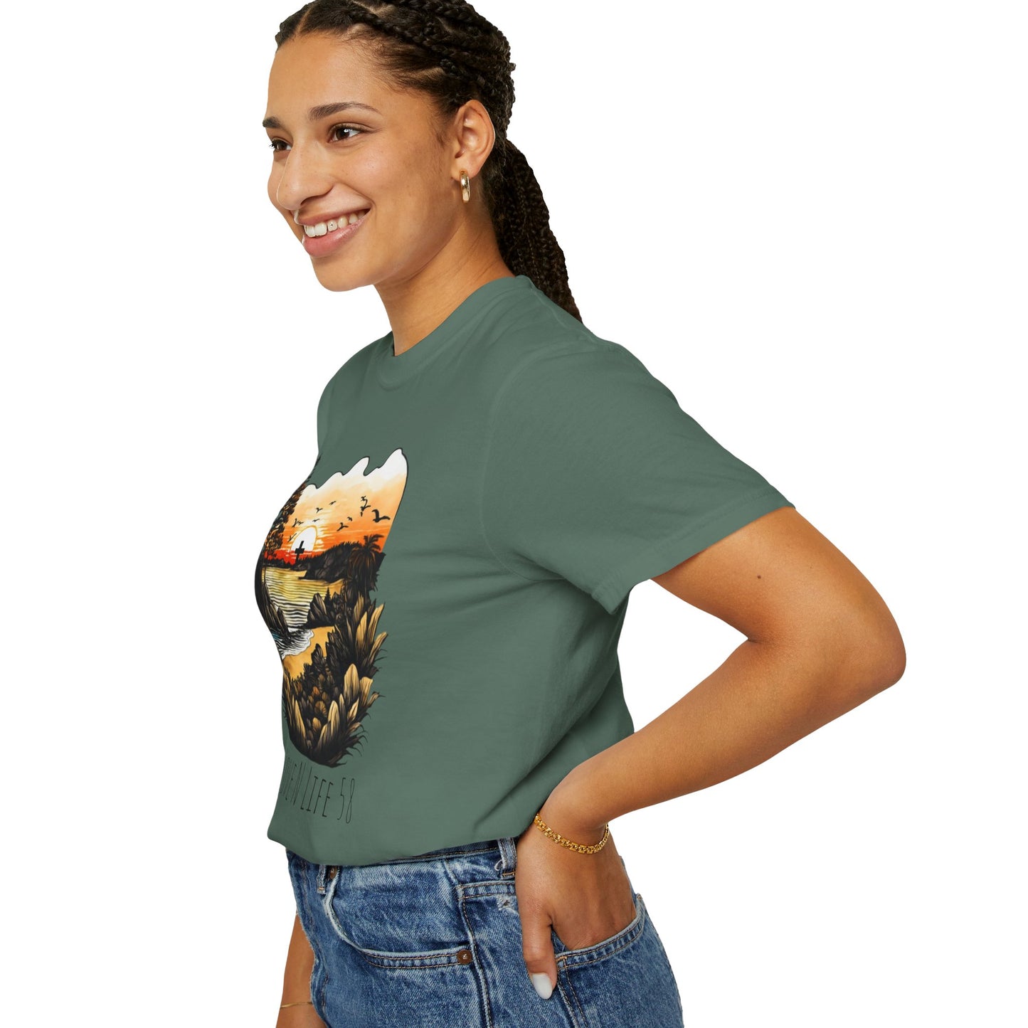 Love N Life Sunset Cross Tee - Color Comforts