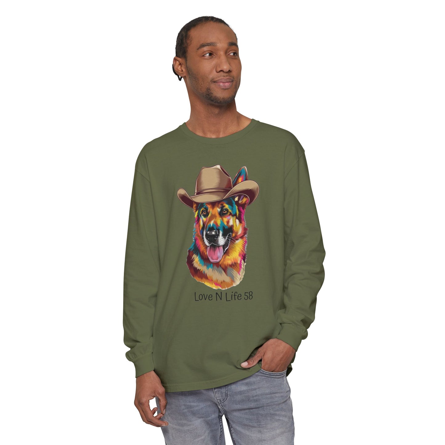German Shepard Tee- Comfort Colors Long Sleeve