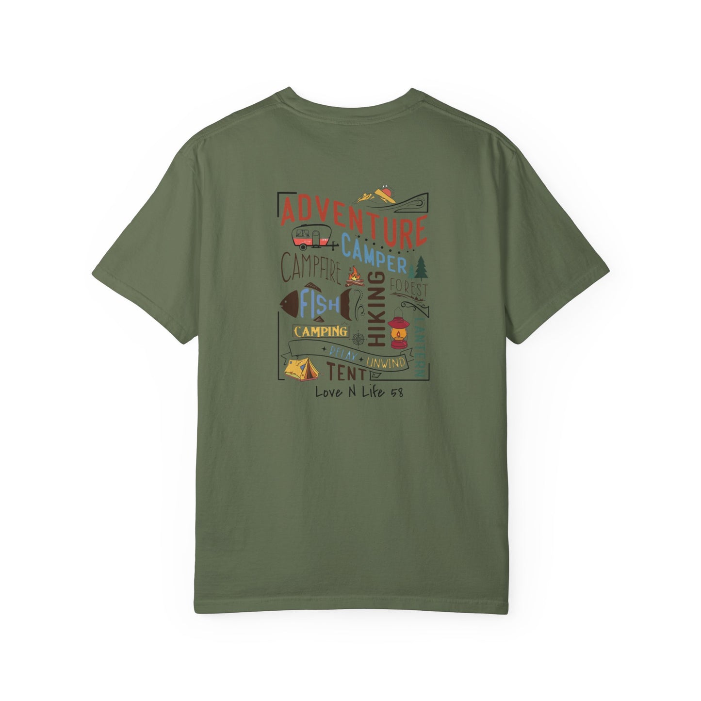 Adventure Awaits Love N Life 58 Gear -Comfort Colors