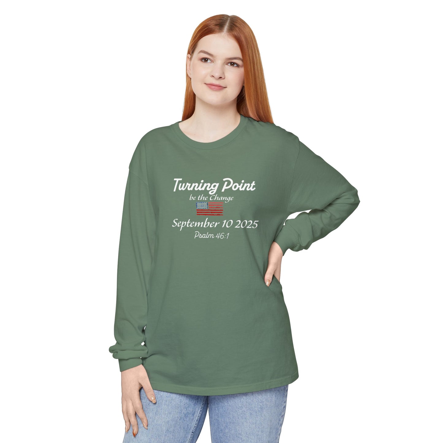 Turning Point Be the Change Long Sleeve Tee - Comfort Colors