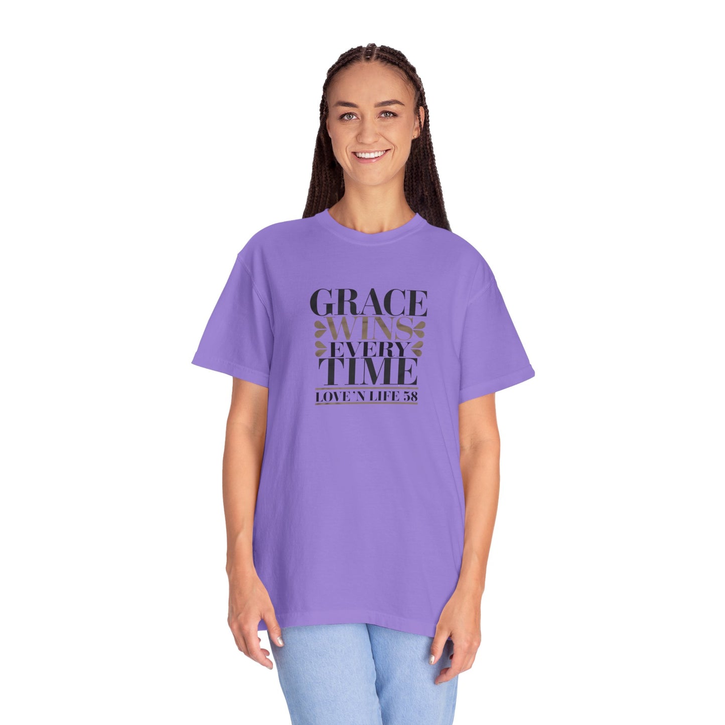 Grace Wins Every Time Tee - Comfort Colors