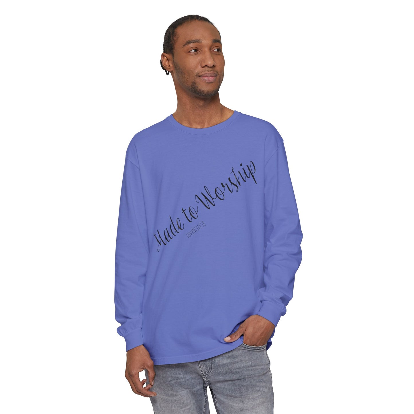 Made to Worship-Long Sleeve Tee - Comfort Colors