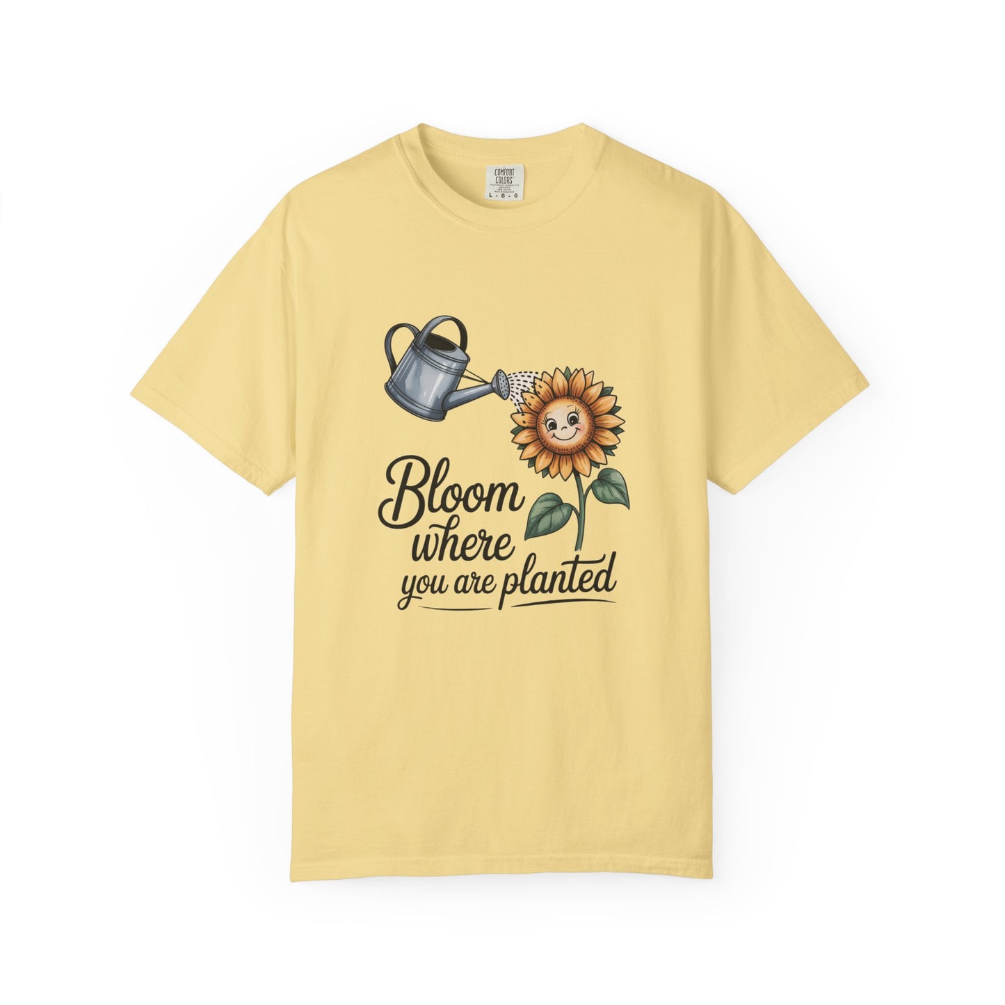 Bloom Where You Are Planted Sunflower Tee