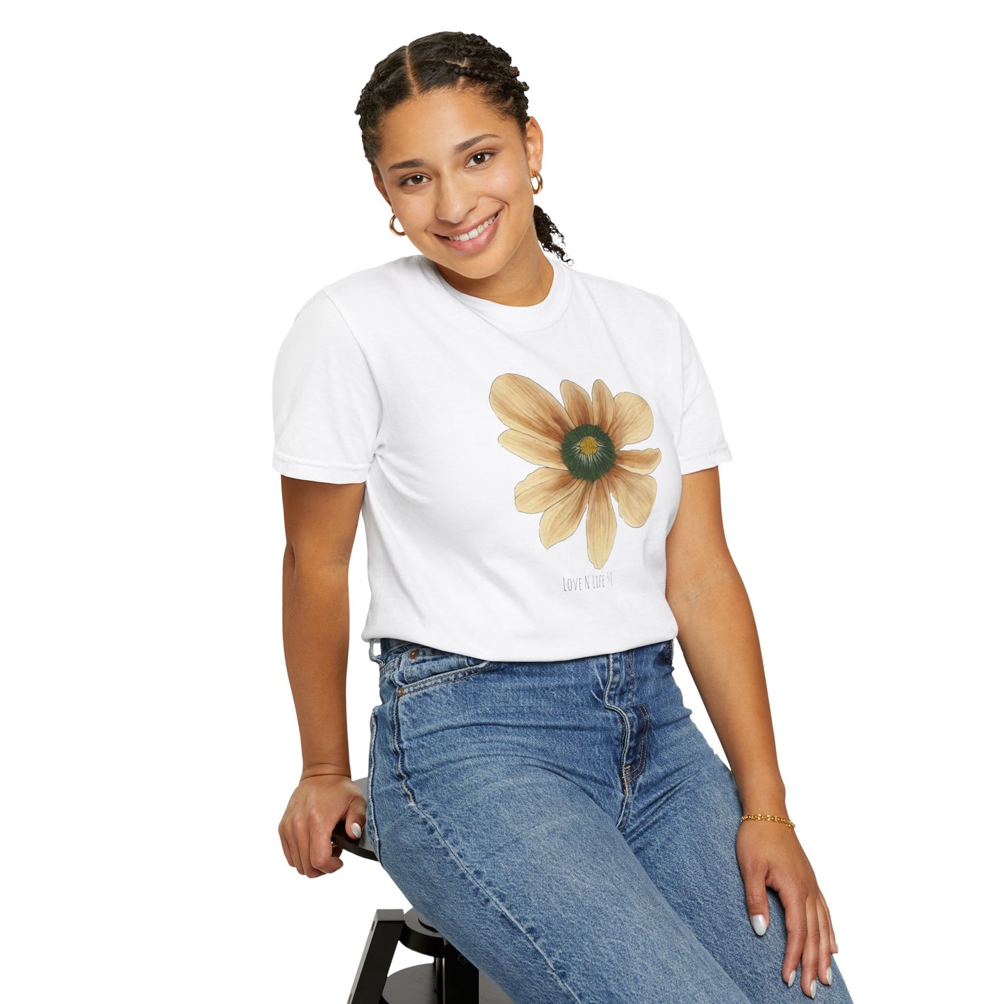 LoveNlife58 Flower Tee - Comfort Colors