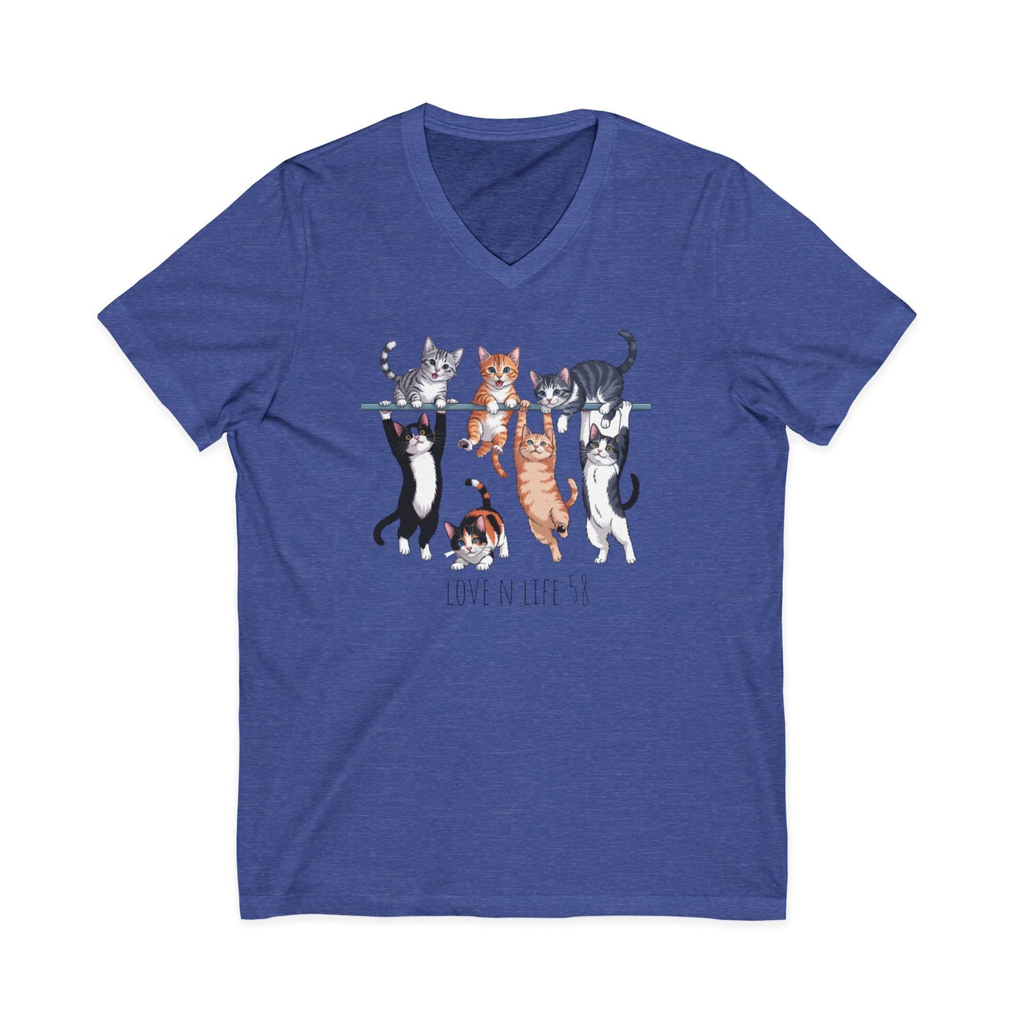 Cat Lover V-Neck Tee