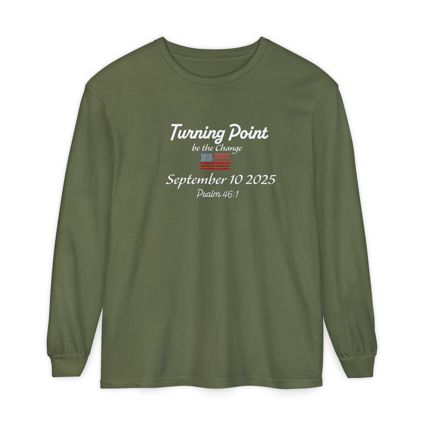 Turning Point Be the Change Long Sleeve Tee - Comfort Colors