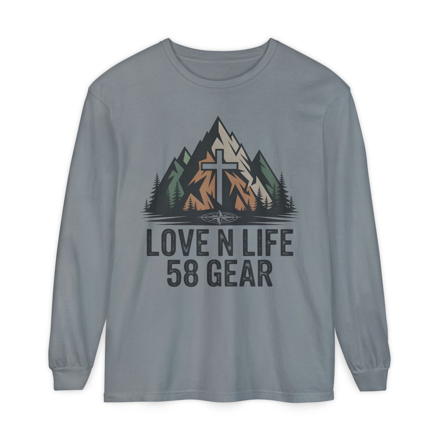 Christian Mountain Long Sleeve Tee — "Love N Life" 58 Gear