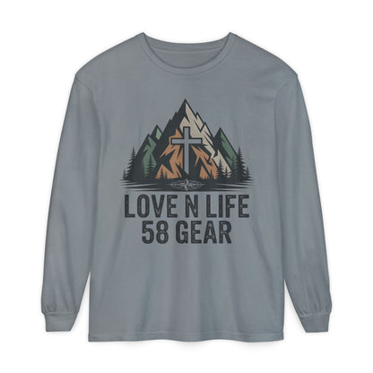 Christian Mountain Long Sleeve Tee — "Love N Life" 58 Gear