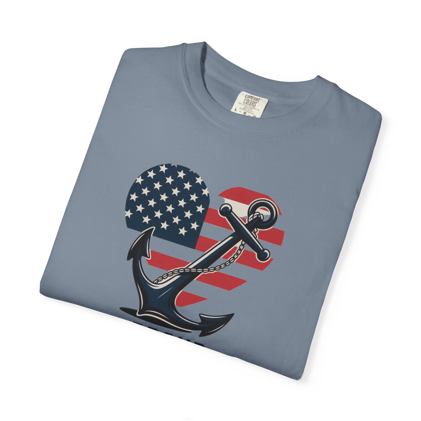 Proud Navy Pappy Tee - Comfort Colors 1717