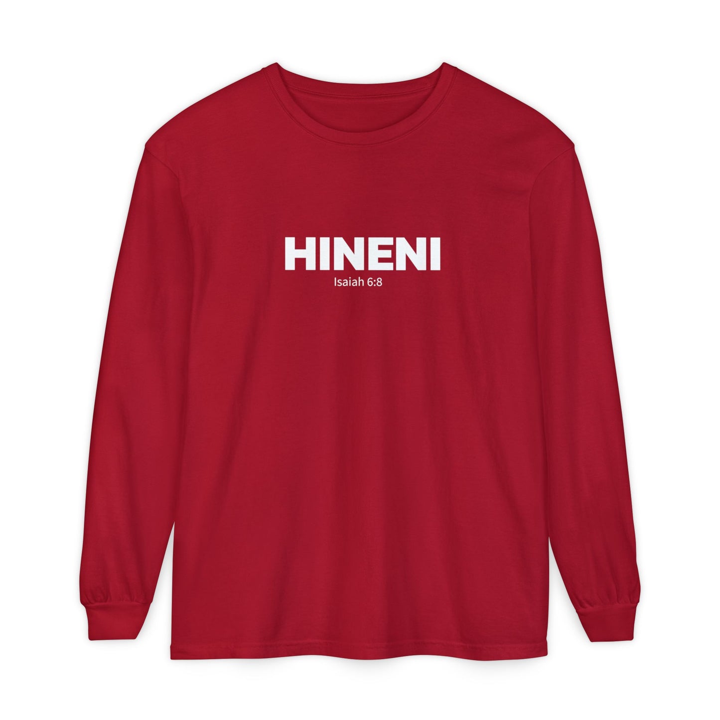 HINENI Isaiah 6: 8 Long Sleeve T-Shirt