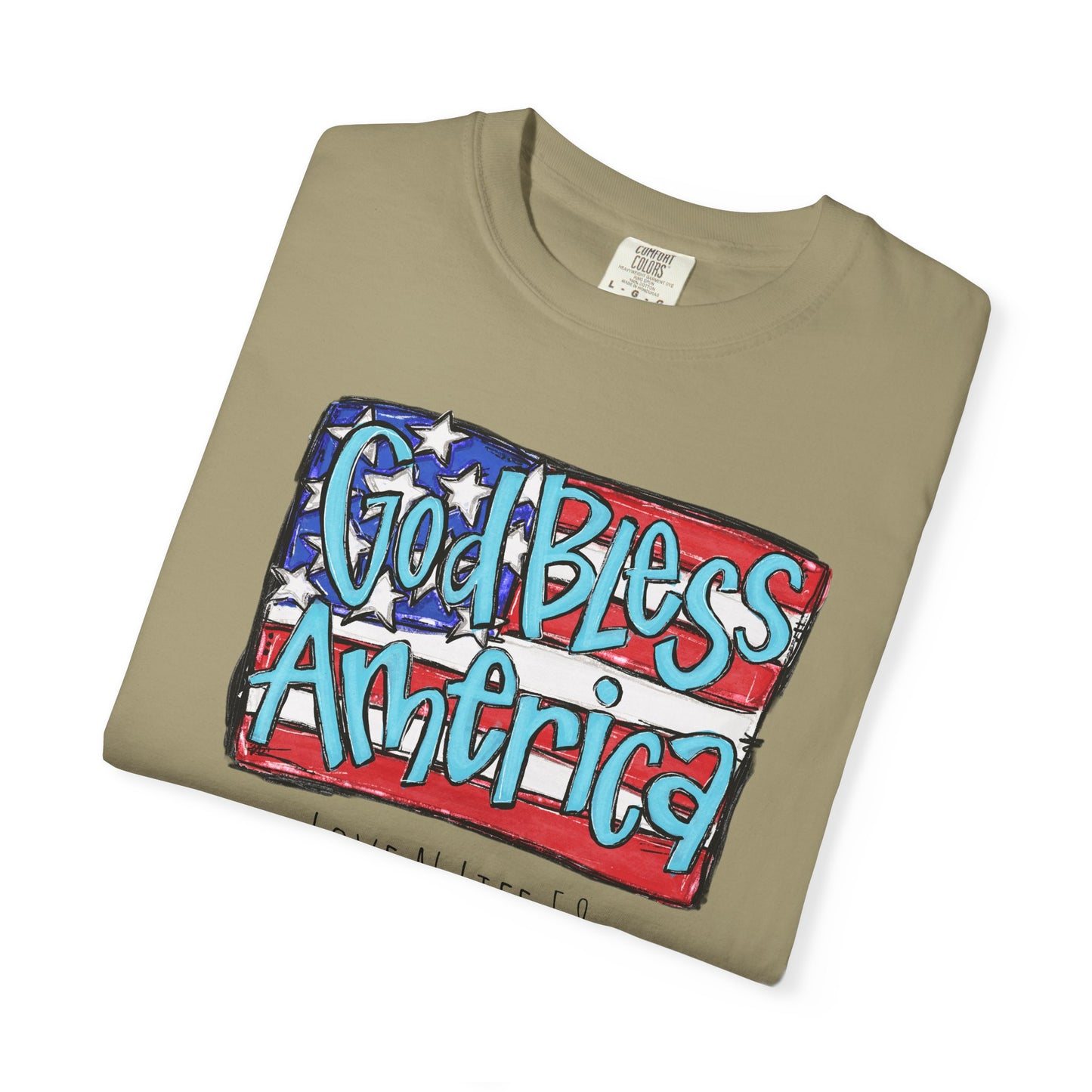 God Bless America Tee -Comfort Colors