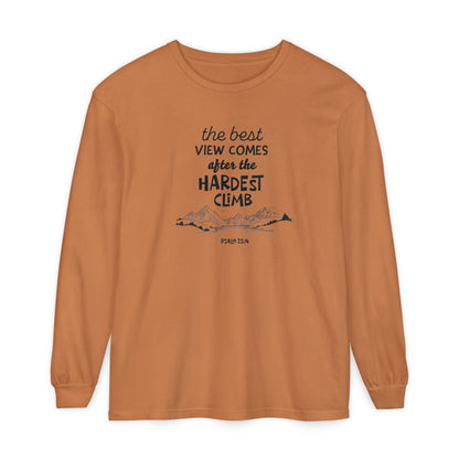 “The Best View Comes After the Hardest Climb” Mountain Short Sleeve Tee