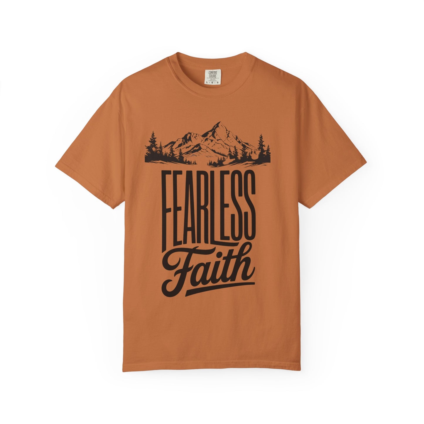 Fearless Faith Mountain Tee — Inspirational Christian Tee