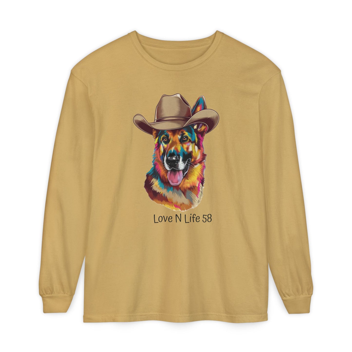 German Shepard Tee- Comfort Colors Long Sleeve
