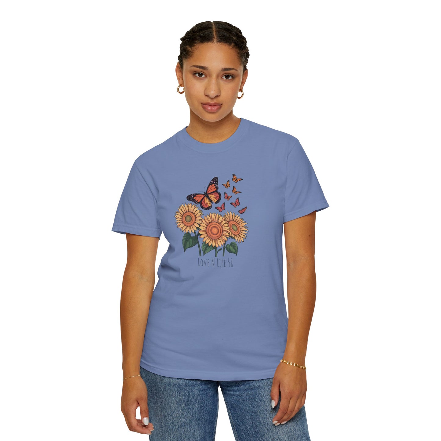 Sunflowers and Butterflies - Comfort Colors