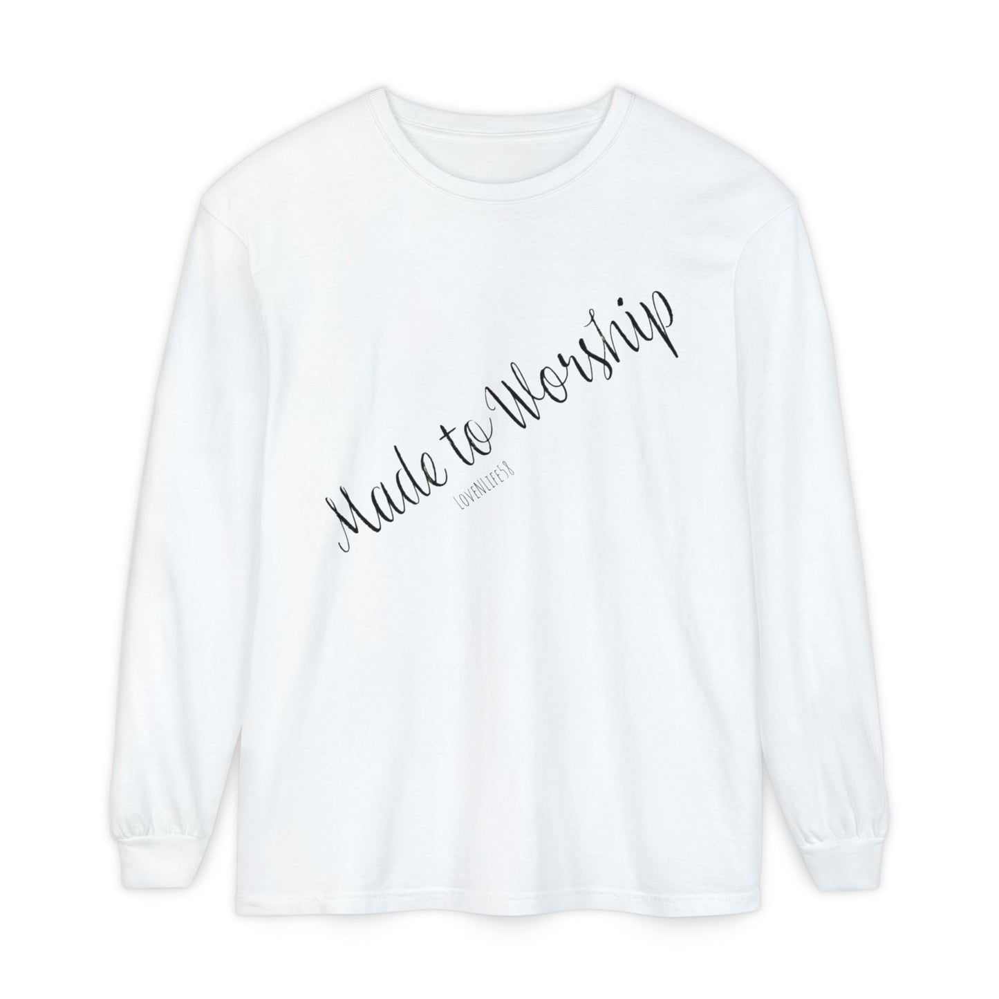 Made to Worship-Long Sleeve Tee - Comfort Colors