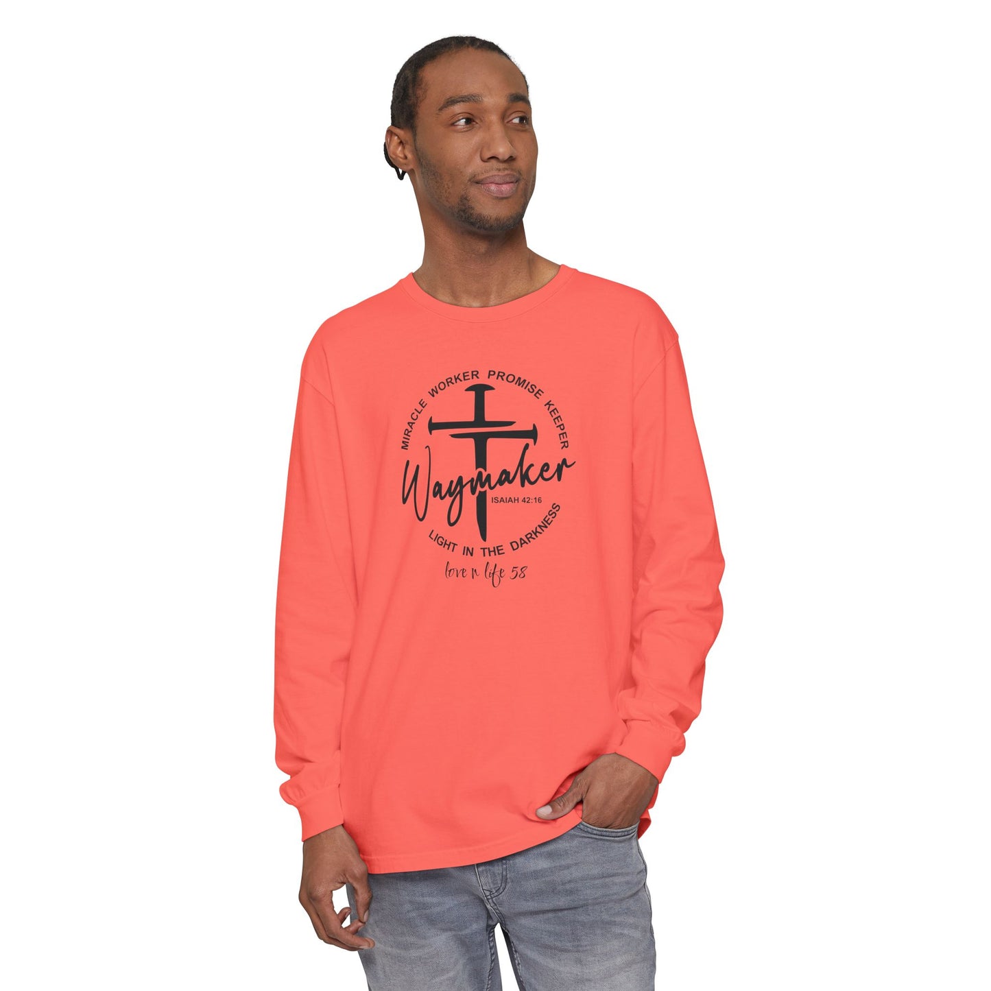 “Waymaker” Tee - Comfort Colors Long Sleeve