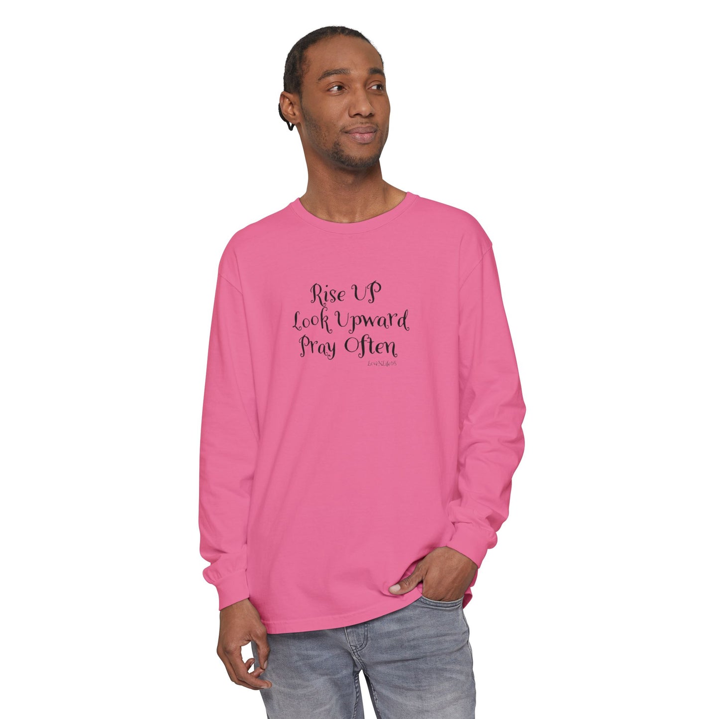 Rise UP Look Upward Tee - Comfort Colors Long Sleeve