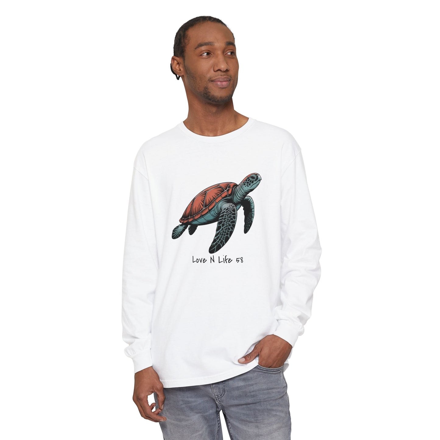 Turtle Love Tee - Comfort Colors Long Sleeve