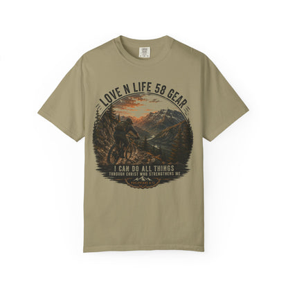 Mountain Biker Short Sleeve Tee— "I Can Do All Things"