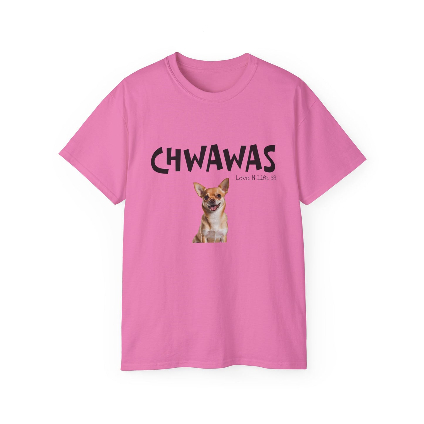 Chihuahua Dog Tee — "CHWAWAS" Cute Puppy Graphic T‑Shirt